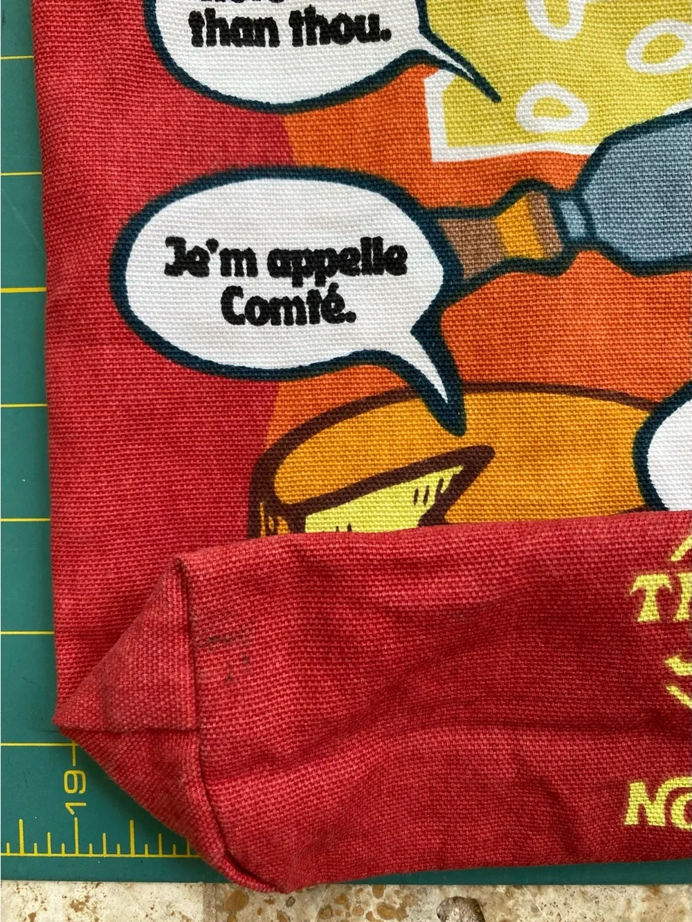 (2) Trader Joe’s Cloth Tote bags: Cheese Adventures & Waffles Toast Milk - Picture 9 of 13